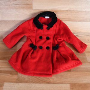 Dressy "Starting Out" red and black 9 month coat